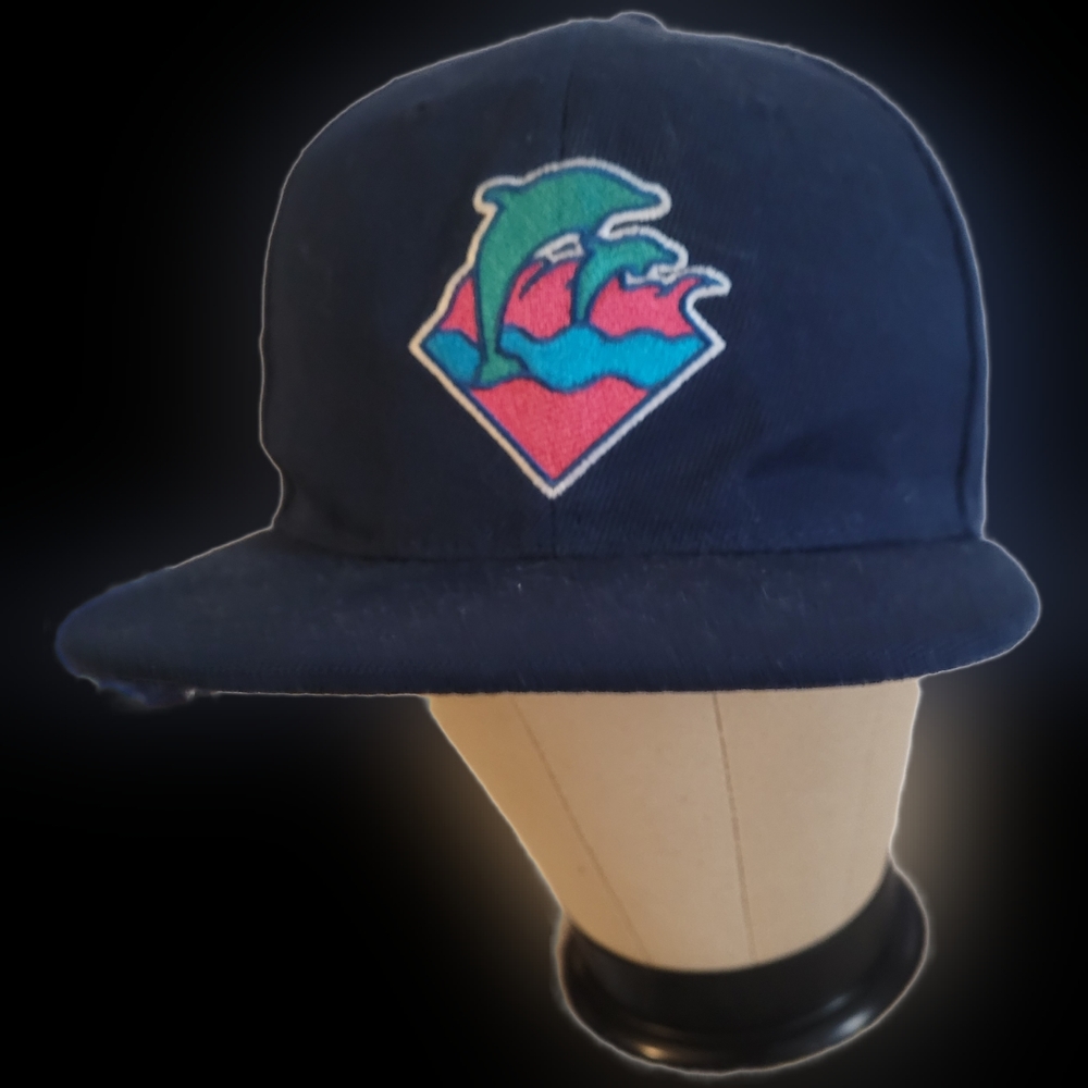 Pink Dolphin Navy Blue Snap Back